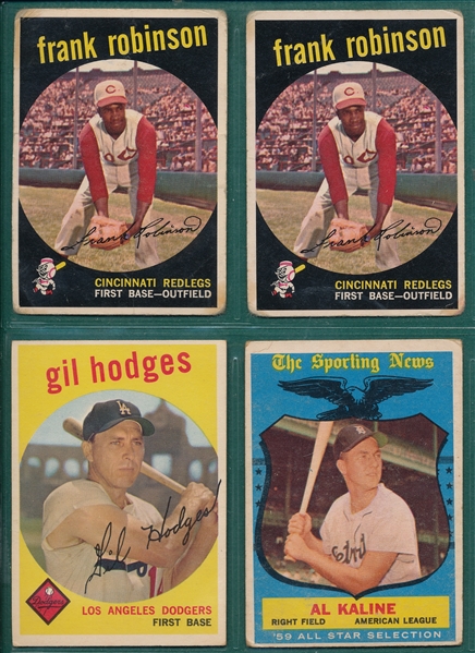 1959 Topps Lot of (7) W/ Frank Robinson (2)