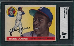1955 Topps #47 Hank Aaron SGC Authentic