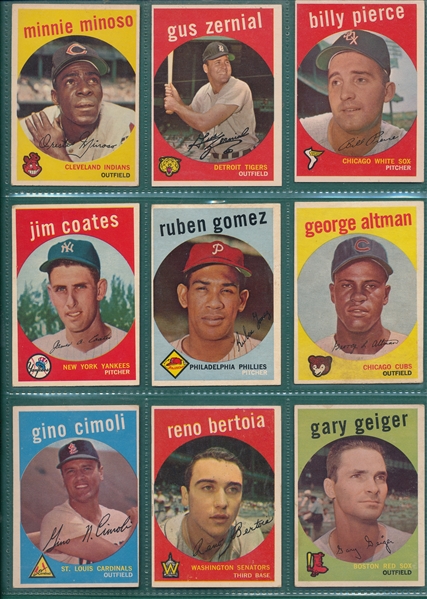 1959 Topps Lot of (105) W/ George Kell