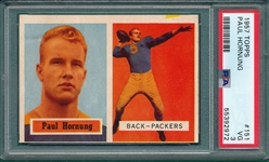 1957 Topps Football #151 Paul Hornung PSA 3 *Rookie*