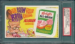 1967 Topps Wacky Ads #33 Kooloffs All-Brain PSA 5
