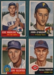1953 Topps Lot of (4) High Numbers W/ #264 Woodling