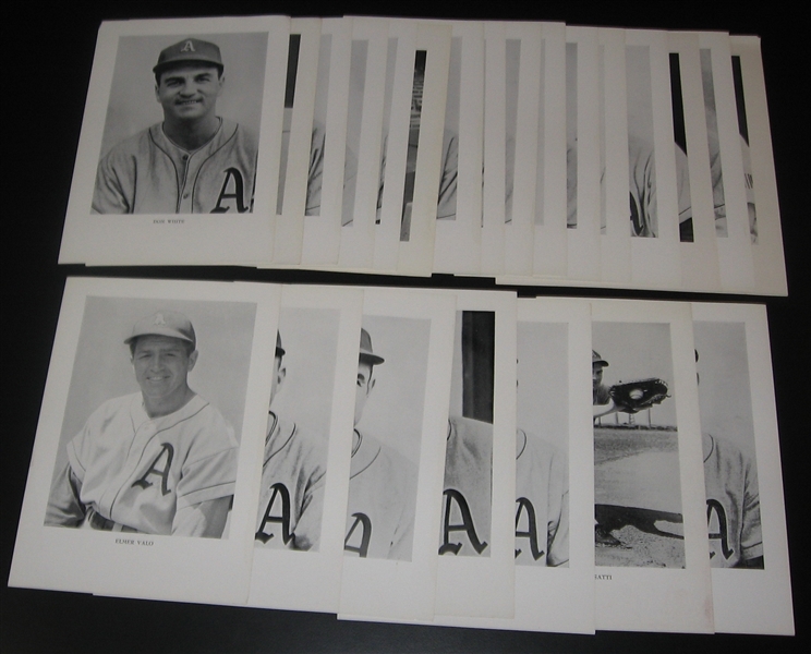 1949 Philadelphia Athletics Picture Pack Lot of (27) W/ Simmons & Fox, Rookie