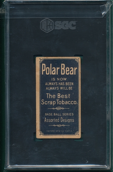 1909-1911 T206 Willis, Throwing, Polar Bear SGC 2
