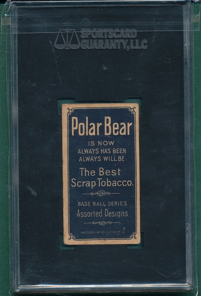 1909-1911 T206 Willis, Batting, Polar Bear SGC 30