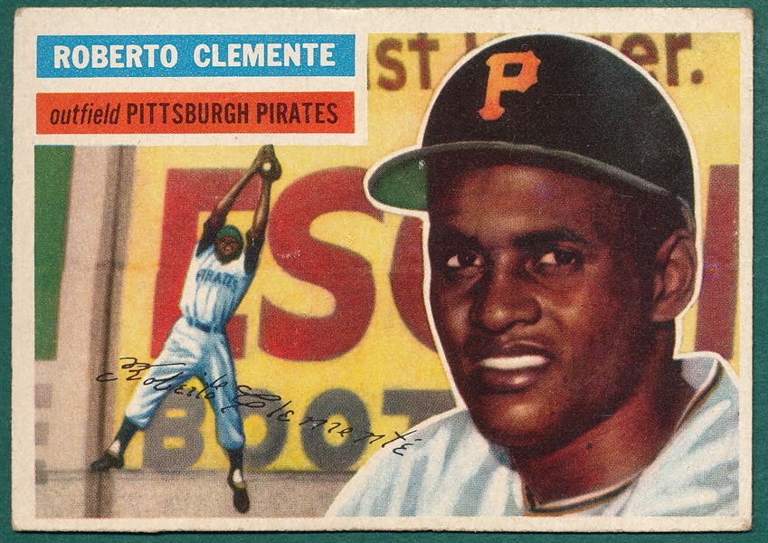 1956 Topps #33 Roberto Clemente *White*