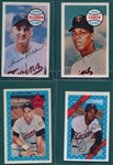 1970-72 Kelloggs Baseball Lot of (4) Twins W/ Killebrew