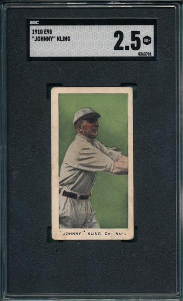 1910 E98 Johnny Kling SGC 2.5 *Green*