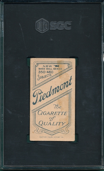 1909-11 T206 Duffy Piedmont Cigarettes SGC 2