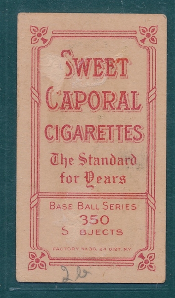 1909-1911 T206 Lajoie, Batting, Sweet Caporal Cigarettes