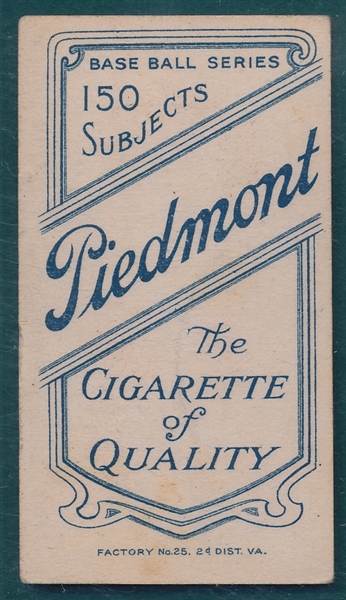 1909-1911 T206 Bresnahan, Portrait, Piedmont Cigarettes