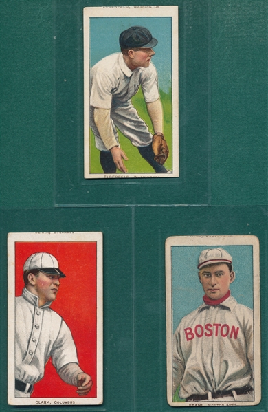 1909-1911 T206 Lot of (3) Double Names, W/Stahl