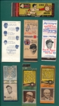 Baseball Themed Matchbooks Lot of (14) W/ Joe Dimaggio & Cobb