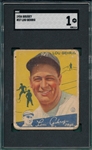 1934 Goudey #37 Lou Gehrig SGC 1