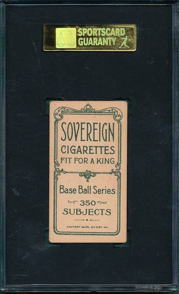 1909-1911 T206 Mitchell Sovereign Cigarettes SGC 50