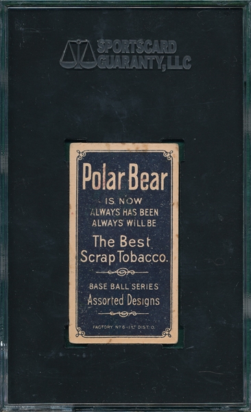 1909-1911 T206 Murphy, Batting, Polar Bear SGC 60