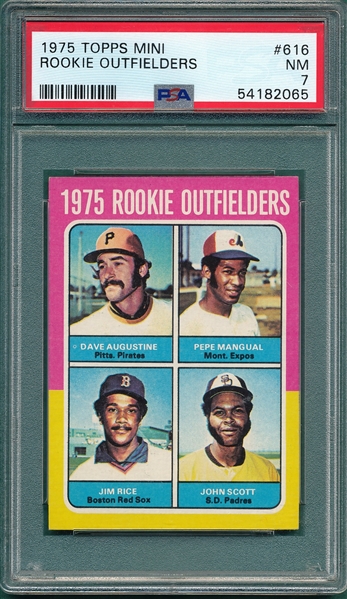 1975 Topps #616 Jim Rice PSA 7 *Rookie*