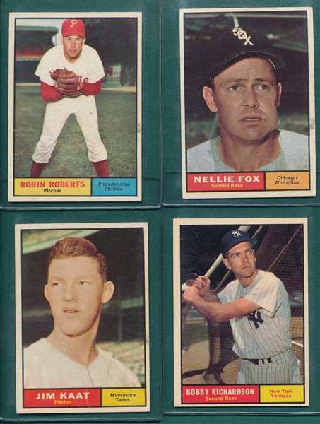 1961 Topps Lot of (24) W/ #20 Roberts