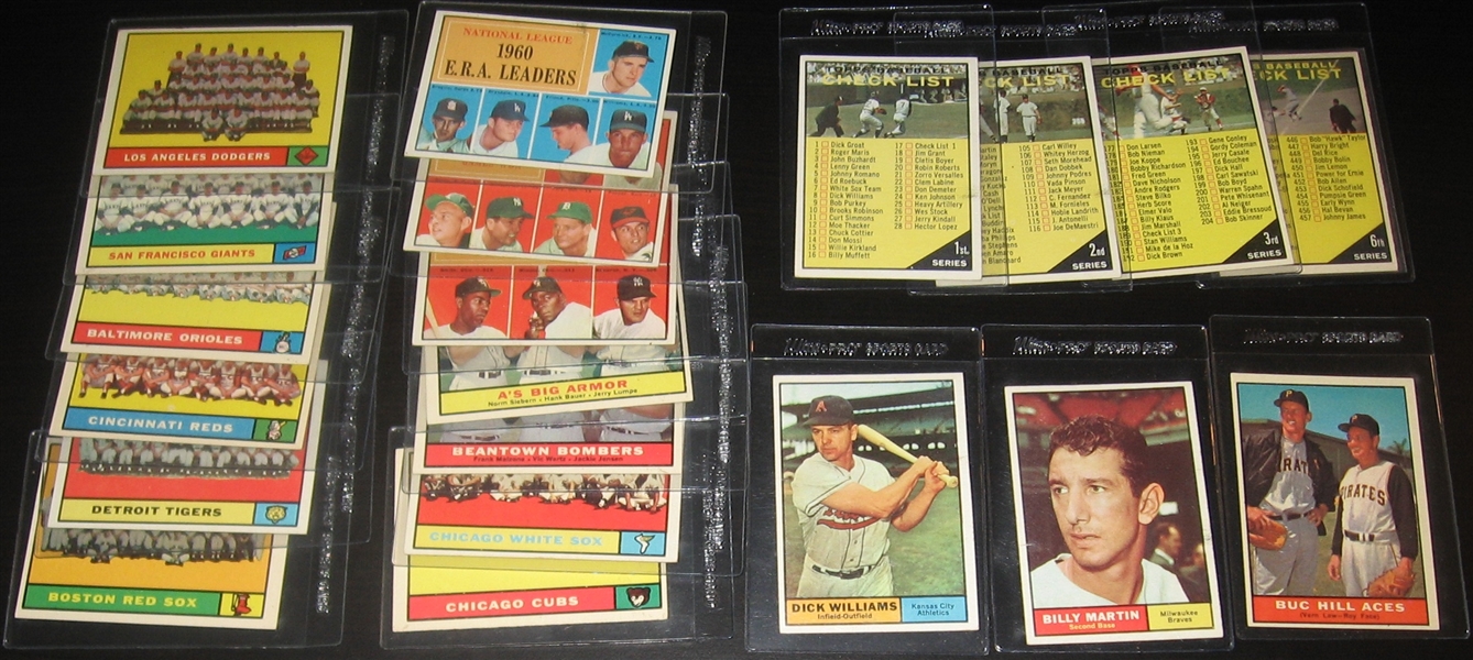 1961 Topps Lot of (24) W/ #20 Roberts