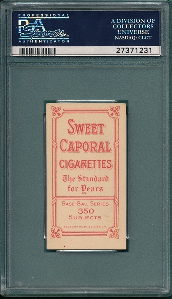 1909-1911 T206 Groom Sweet Caporal Cigarettes PSA 6