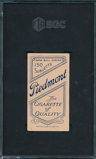 1909-1911 T206 Clarke, Portrait, Piedmont Cigarettes SGC 3