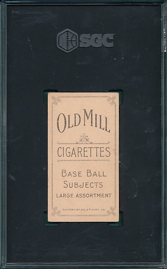 1909-1911 T206 Bescher, Hands In Air, Old Mill Cigarettes SGC 4