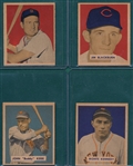 1949 Bowman Lot of (4) W/ Hi #s & Kell