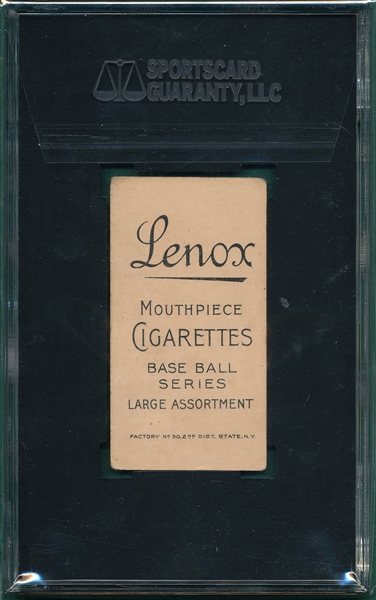 1909-1911 T206 Admiral Schlei, Lenox Cigarettes SGC 3