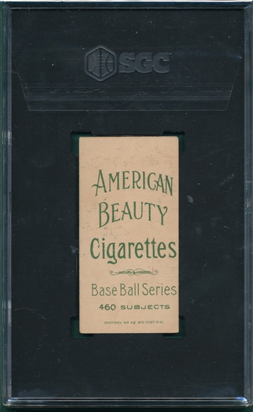 1909-1911 T206 Latham American Beauty Cigarettes SGC 1.5