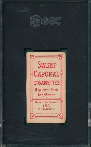 1909-1911 T206 Gibson Sweet Caporal Cigarettes SGC 3.5 