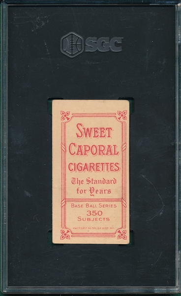 1909-1911 T206 Burch, Fielding, Sweet Caporal Cigarettes SGC 4 
