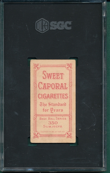 1909-1911 T206 Liebhardt, Sweet Caporal Cigarettes SGC 3