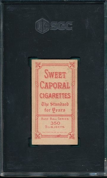 1909-1911 T206 Mattern, Sweet Caporal Cigarettes SGC 3.5