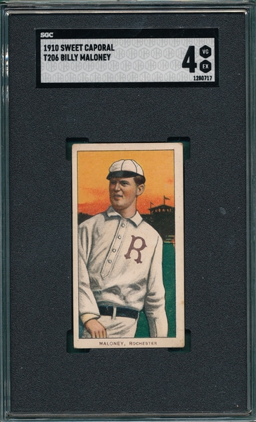 1909-1911 T206 Maloney Sweet Caporal Cigarettes SGC 4