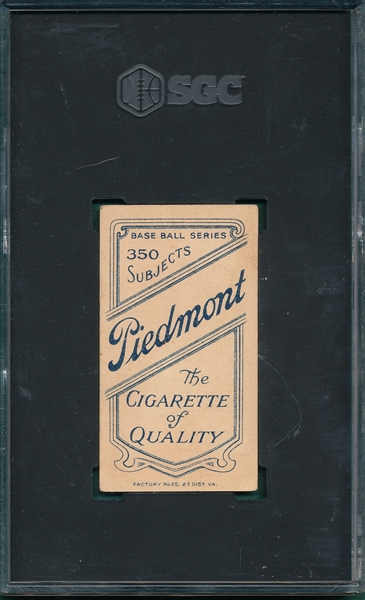 1909-1911 T206 Clark, Josh, Piedmont Cigarettes SGC 4