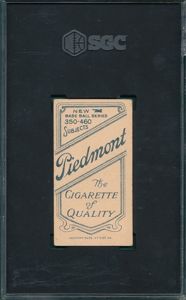 1909-1911 T206 Howell, Hands At Waist, Piedmont Cigarettes SGC 4