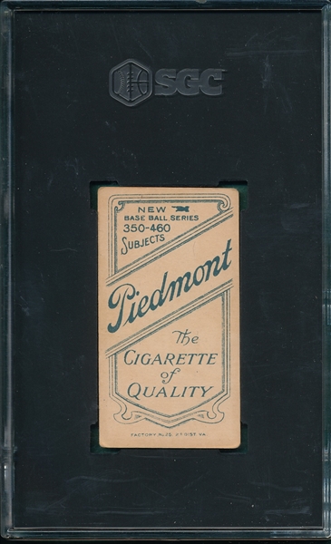 1909-1911 T206 Chase, Blue Portrait, Piedmont Cigarettes SGC 4
