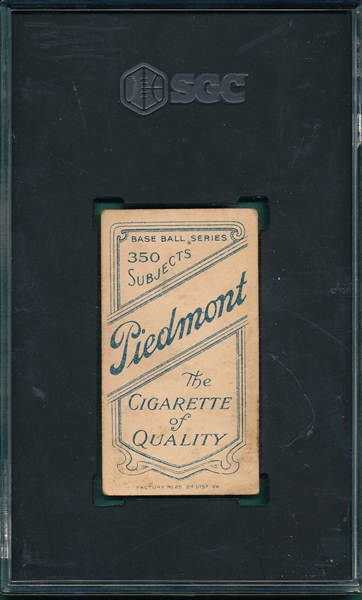 1909-1911 T206 Doolan, Batting, Piedmont Cigarettes SGC 3