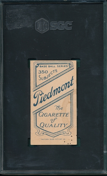 1909-1911 T206 Goode Piedmont Cigarettes SGC 3.5