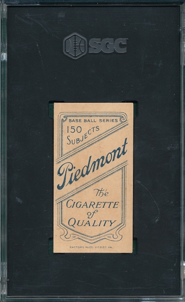 1909-1911 T206 Liebhardt Piedmont Cigarettes SGC 4.5