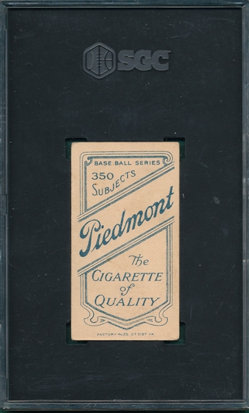 1909-1911 T206 Tannehill, L. Tannehill, Piedmont Cigarettes SGC 3.5