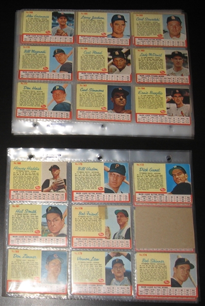 1962 Post Cereal Partial Set (161) W/ Mays, Aaron & Mantle 