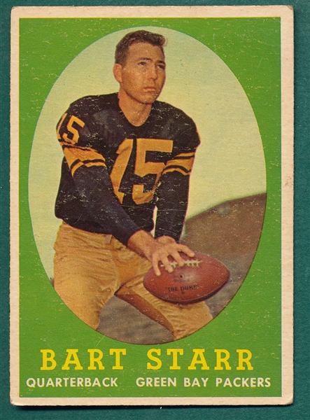 1958 Topps Football #66 Bart Starr