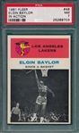 1961 Fleer Basketball #46 Elgin Baylor, IA, PSA 7 *Rookie*
