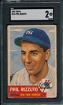 1953 Topps #114 Phil Rizzuto SGC 2