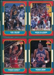 1986 Fleer Basketball Near Set (131/132) Plus Stickers (10/11)