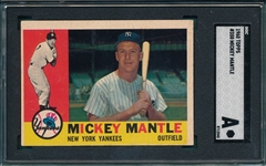 1960 Topps #350 Mickey Mantle SGC Authentic