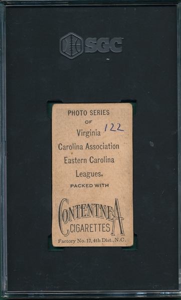 1910 T209 Stewart Contentnea Cigarettes SGC Authentic *Photo Series* 