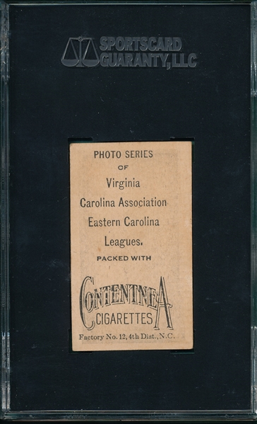 1910 T209 Eldridge Contentnea Cigarettes SGC 40 *Photo Series* 