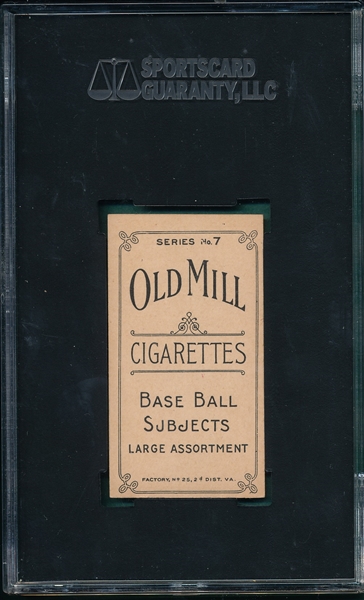 1910 T210-7 McCormac Old Mill Cigarettes SGC 70